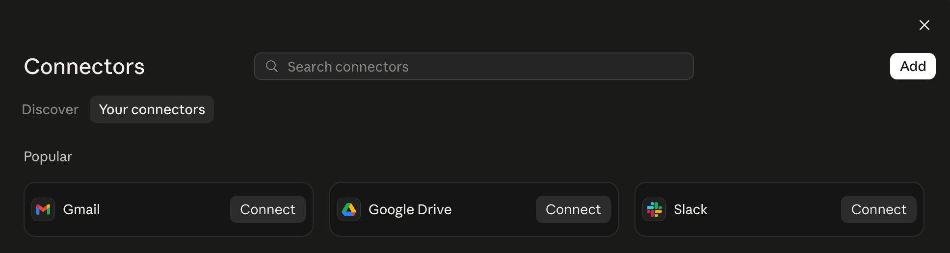 כאן לוחצים: Add custom connector